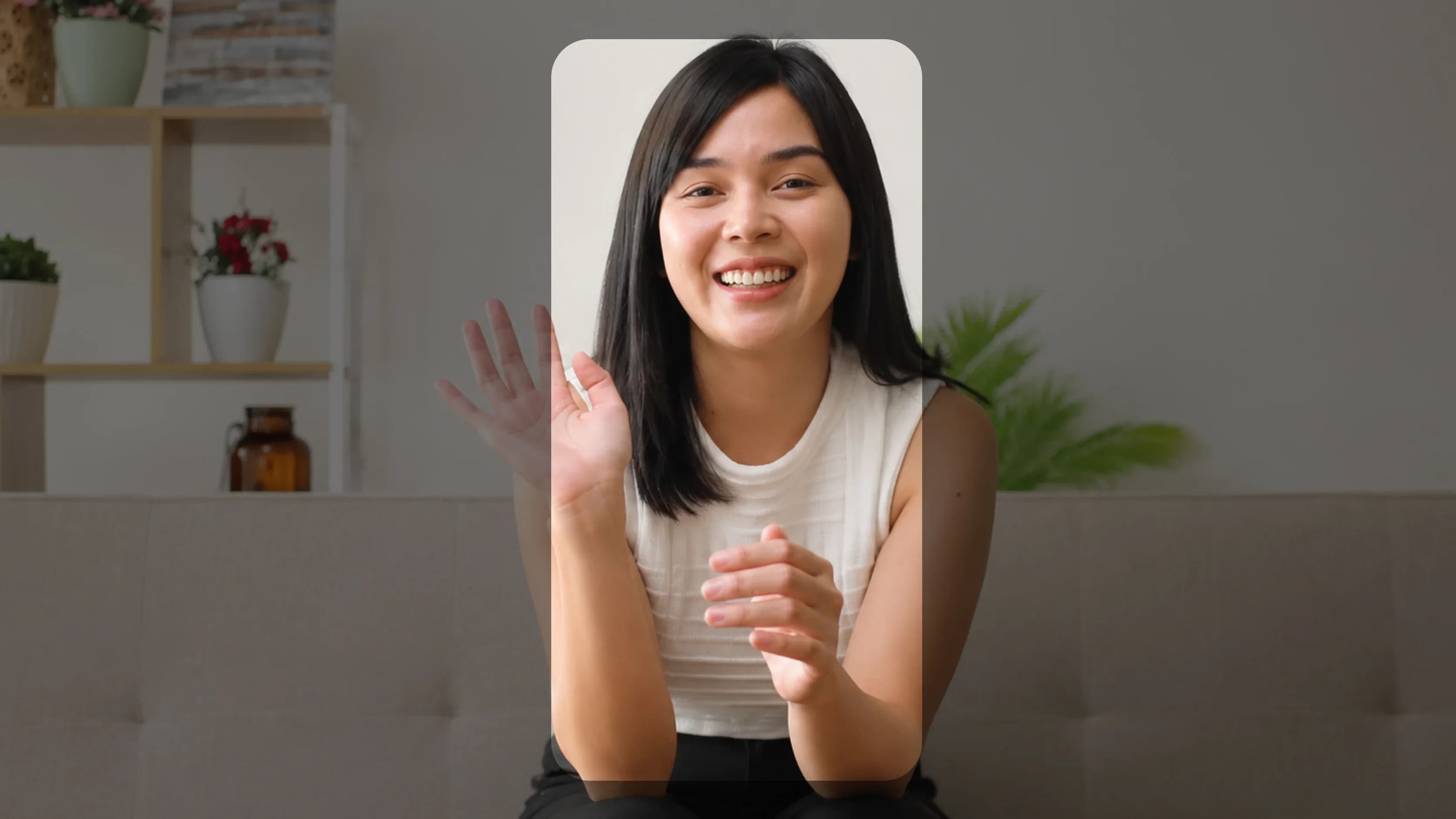 female participant during a diary study user‑research